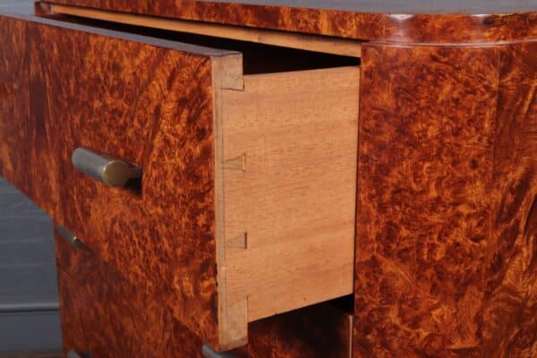 Art Deco Chest of Drawers in Amboyna c1920 Antique Chest Of Drawers 9