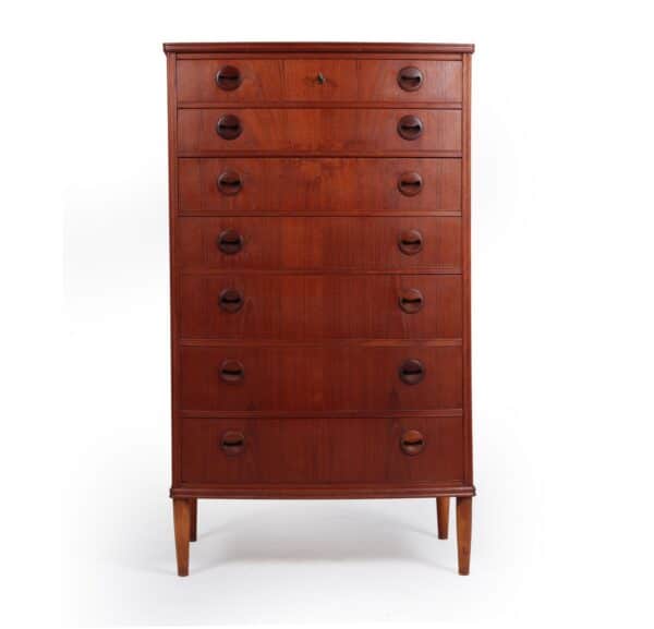 Mid Century Modern Danish Teak Chest of Drawers c1950 Antique Chest Of Drawers 4