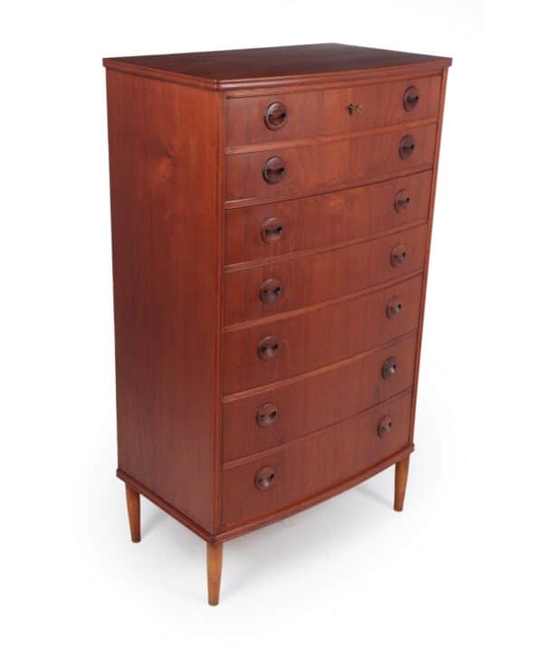 Mid Century Modern Danish Teak Chest of Drawers c1950