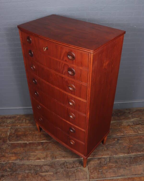 Mid Century Modern Danish Teak Chest of Drawers c1950 - Image 7