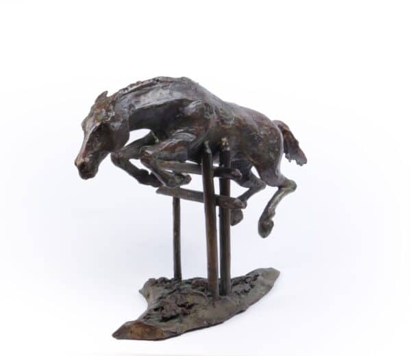 Bronze Study of a Horse Jumping c1950 Antique Sculptures 14