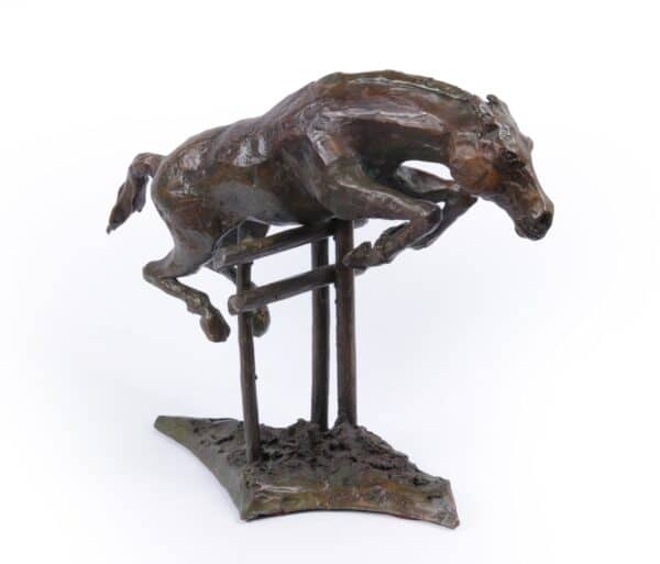 Bronze Study of a Horse Jumping c1950 Antique Sculptures 12