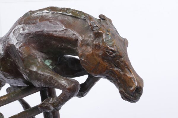 Bronze Study of a Horse Jumping c1950 Antique Sculptures 9