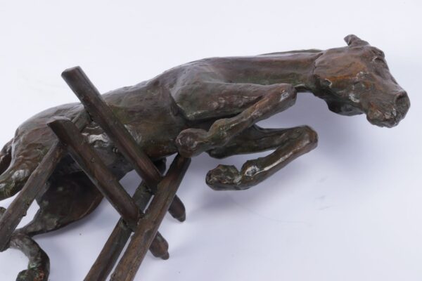 Bronze Study of a Horse Jumping c1950 Antique Sculptures 6