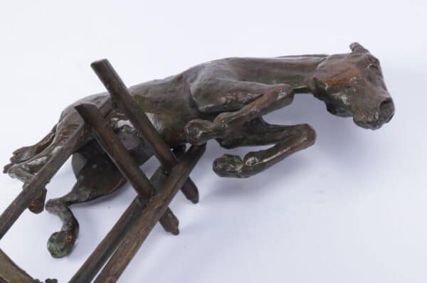 Bronze Study of a Horse Jumping c1950 - Image 3