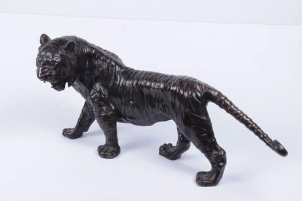 Bronze Tiger Sculpture c1950 - Image 12