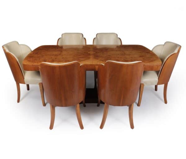 Art Deco Dining Table and Chairs by Epstein Antique Tables 16