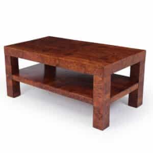 Italian Coffee Table in Burr Yew Antique Tables