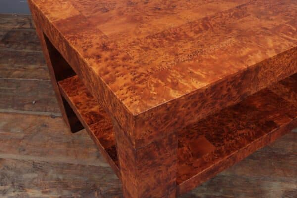 Italian Coffee Table in Burr Yew - Image 8