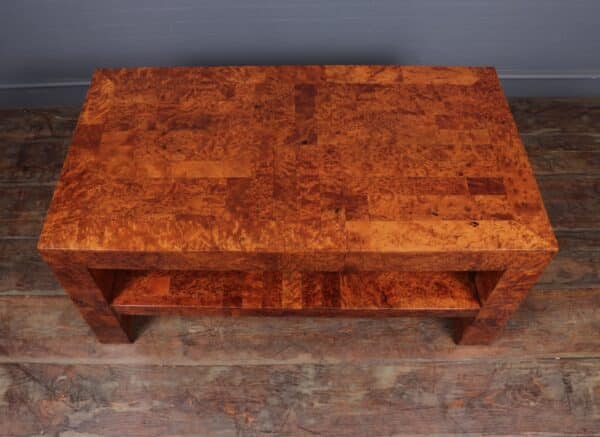 Italian Coffee Table in Burr Yew Antique Tables 9