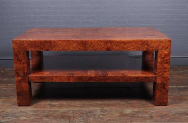 Italian Coffee Table in Burr Yew - Image 6