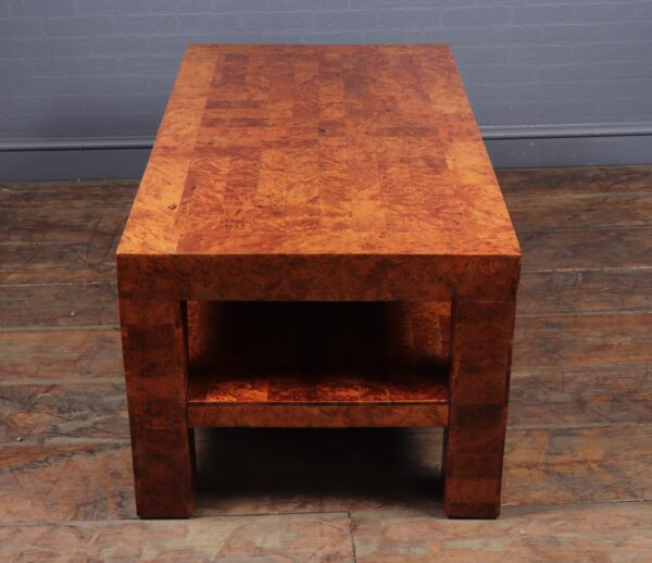 Italian Coffee Table in Burr Yew Antique Tables 6