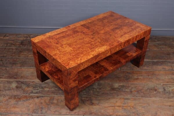 Italian Coffee Table in Burr Yew - Image 3