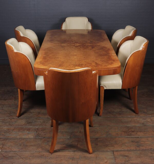 Art Deco Dining Table and Chairs by Epstein Antique Tables 12