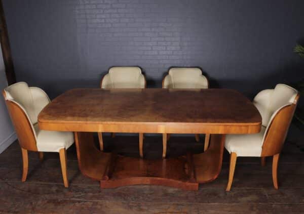 Art Deco Dining Table and Chairs by Epstein Antique Tables 6