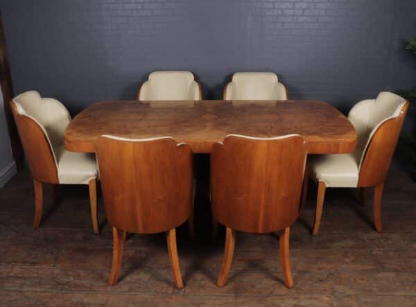 Art Deco Dining Table and Chairs by Epstein Antique Tables 5