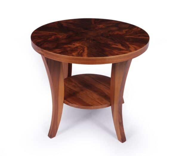 Art Deco Walnut Coffee Table - Image 6