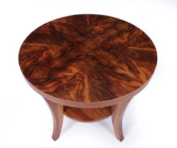 Art Deco Walnut Coffee Table Antique Tables 7