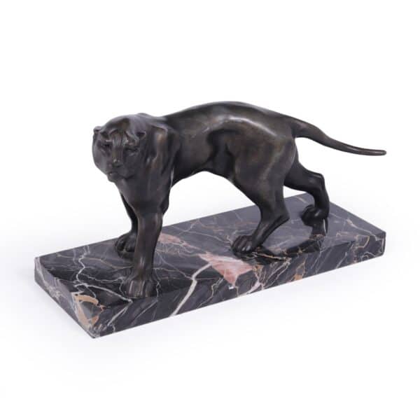 Art Deco Patinated Black Panther Sculpture by Jaques Limousin - Image 9