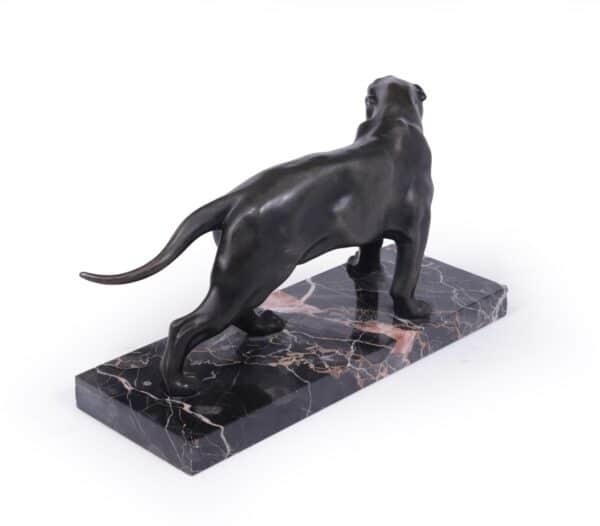 Art Deco Patinated Black Panther Sculpture by Jaques Limousin - Image 5