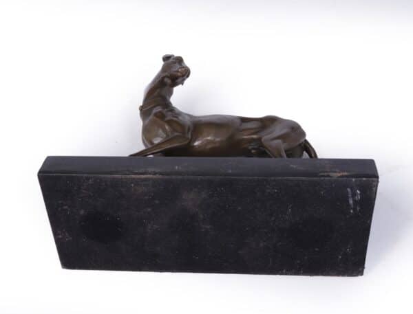 Art Deco Whippet Sculpture in Bronze by Bayre Antique Sculptures 4