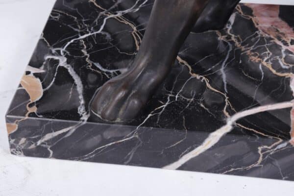 Art Deco Patinated Black Panther Sculpture by Jaques Limousin - Image 12