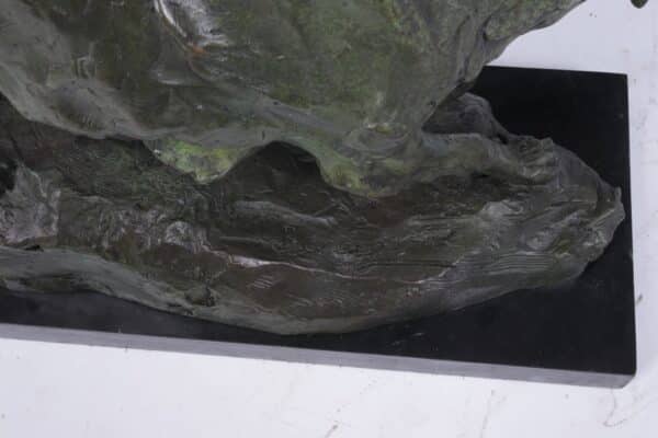 Mid Century Bronze Studio Sculpture of Wolf - Image 13
