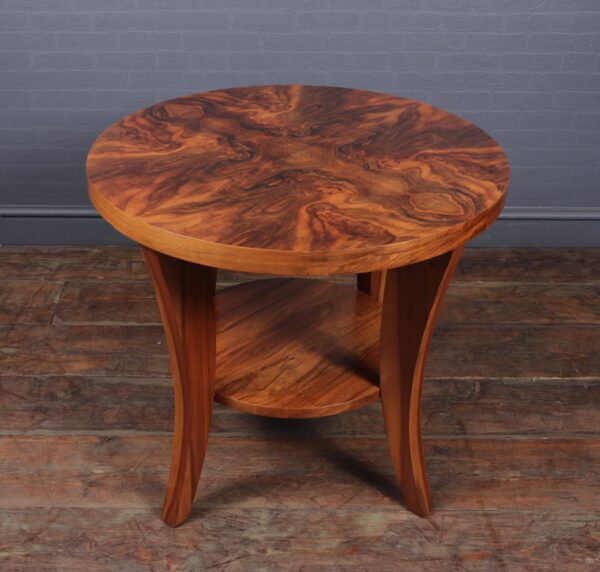 Art Deco Walnut Coffee Table - Image 4