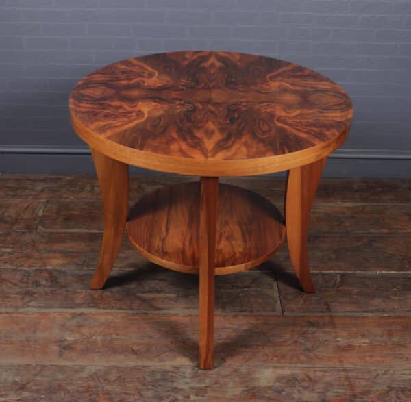 Art Deco Walnut Coffee Table Antique Tables 5