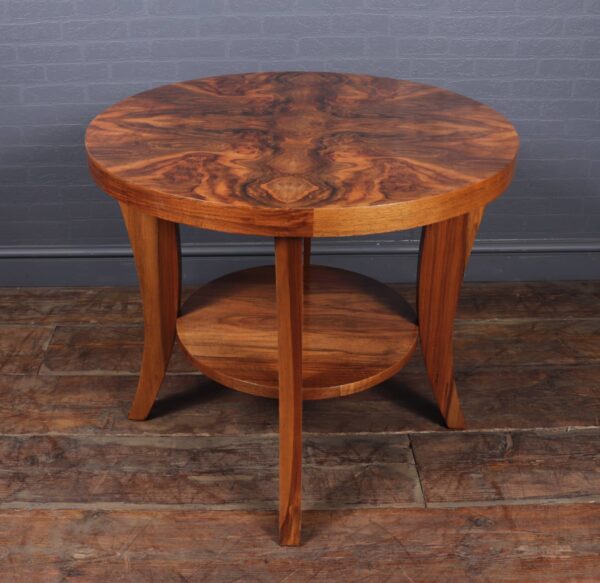 Art Deco Walnut Coffee Table - Image 11