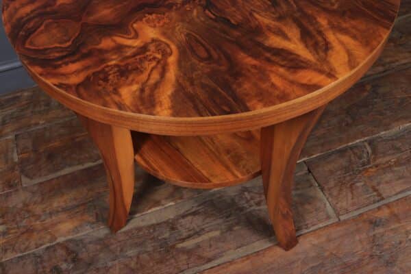 Art Deco Walnut Coffee Table - Image 8
