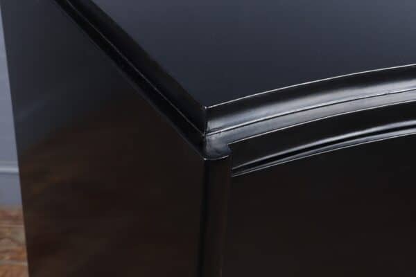 Art Deco Commode Chest of Drawers in Black Ebonised Lacquer - Image 12