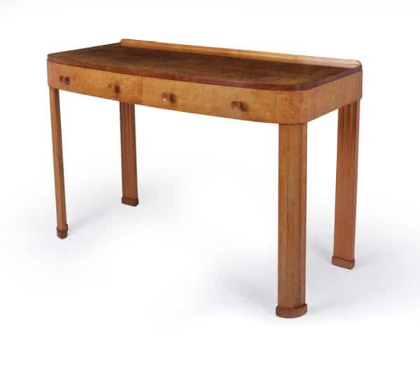 Art Deco Serving Table in Burr Maple c1930