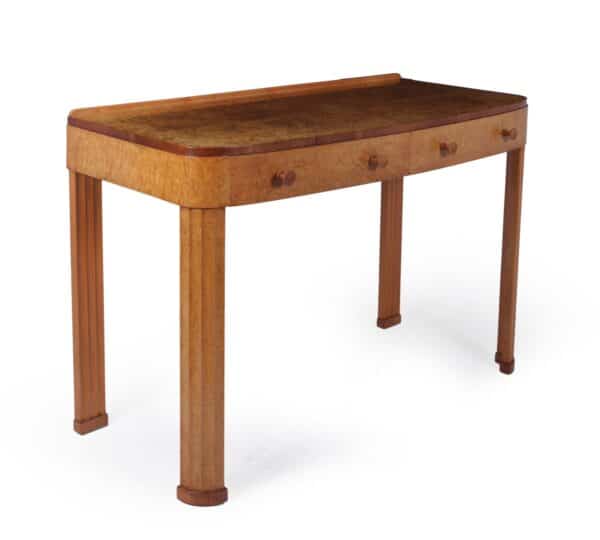 Art Deco Serving Table in Burr Maple c1930 - Image 3