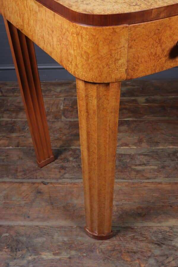 Art Deco Serving Table in Burr Maple c1930 - Image 13