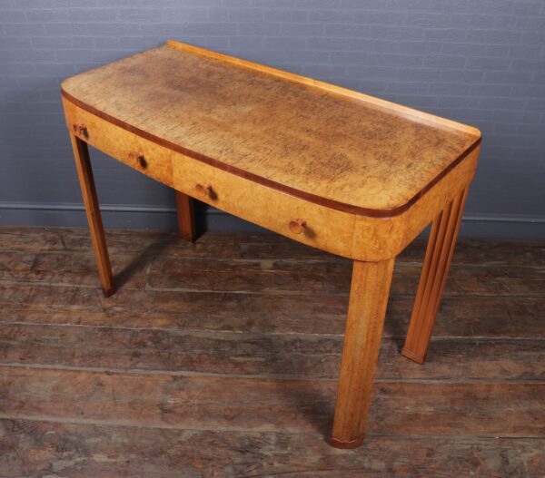 Art Deco Serving Table in Burr Maple c1930 - Image 12