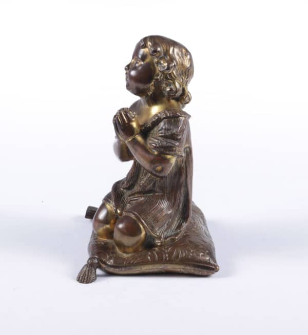 Italian Gilt Bronze Cherub c1860 Antique Art 6