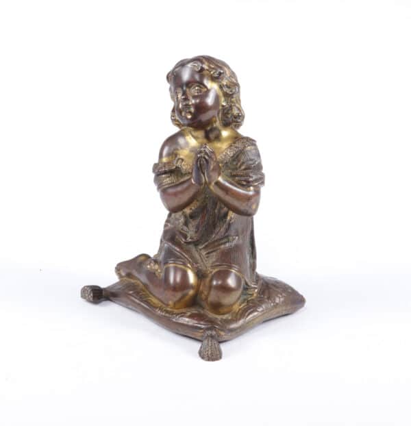 Italian Gilt Bronze Cherub c1860 Antique Art 5