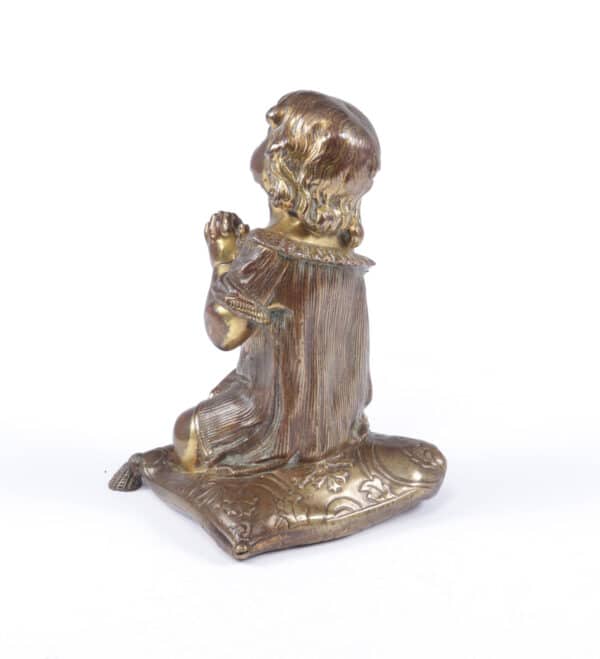 Italian Gilt Bronze Cherub c1860 Antique Art 14