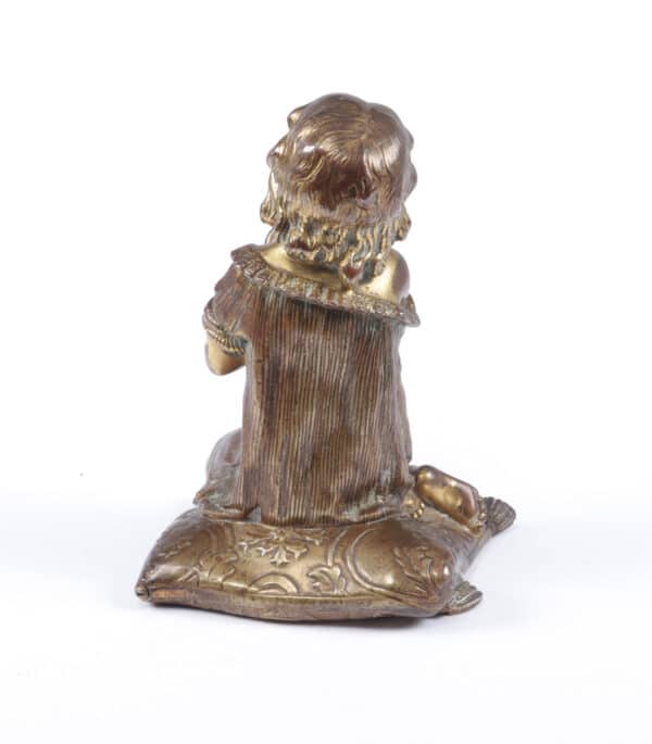 Italian Gilt Bronze Cherub c1860 Antique Art 13