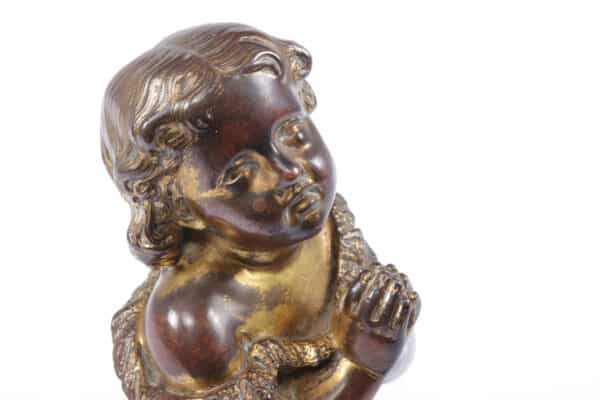 Italian Gilt Bronze Cherub c1860 Antique Art 12