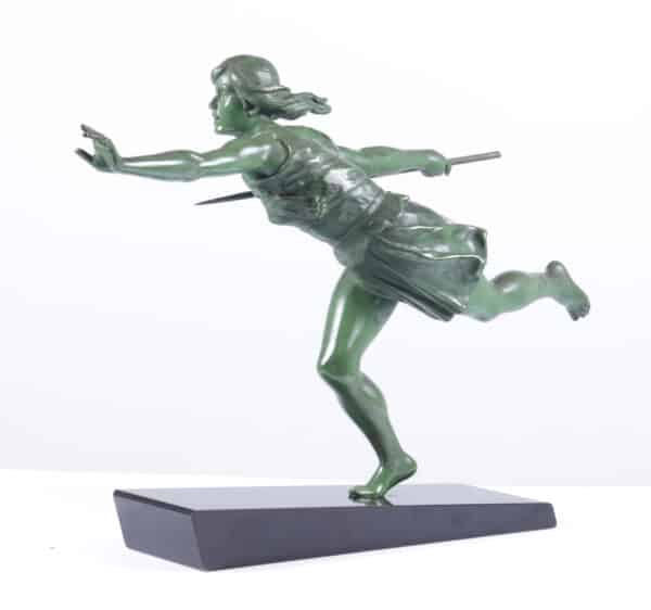 Art Deco Sculpture The Huntress by Emile Joseph Carlier c1920 - Image 6