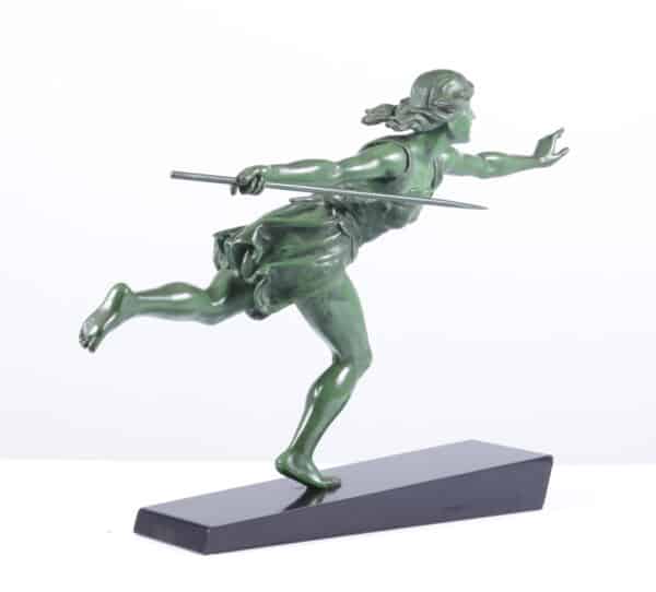 Art Deco Sculpture The Huntress by Emile Joseph Carlier c1920 - Image 4
