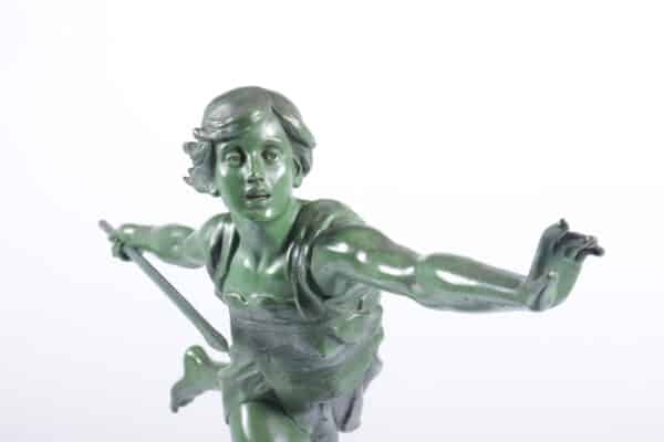 Art Deco Sculpture The Huntress by Emile Joseph Carlier c1920 - Image 2