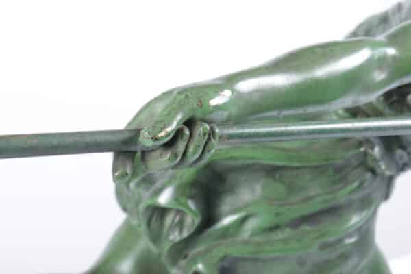 Art Deco Sculpture The Huntress by Emile Joseph Carlier c1920 - Image 13