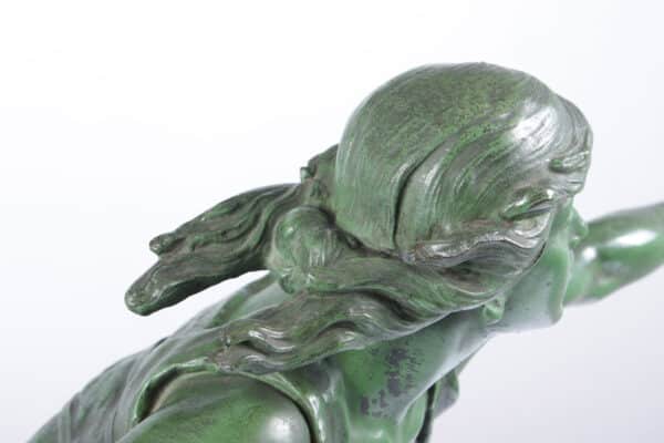 Art Deco Sculpture The Huntress by Emile Joseph Carlier c1920 - Image 12