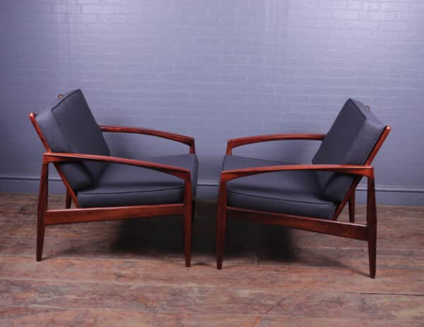 Pair of Paper Knife Chairs Model 121 by Kai Kristiansen for Magnus Olesen Antique Chairs 9
