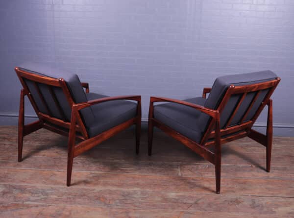 Pair of Paper Knife Chairs Model 121 by Kai Kristiansen for Magnus Olesen Antique Chairs 8