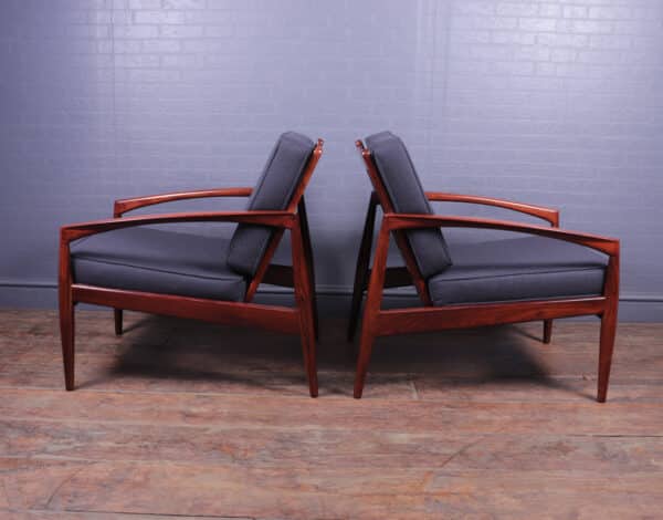 Pair of Paper Knife Chairs Model 121 by Kai Kristiansen for Magnus Olesen - Image 5