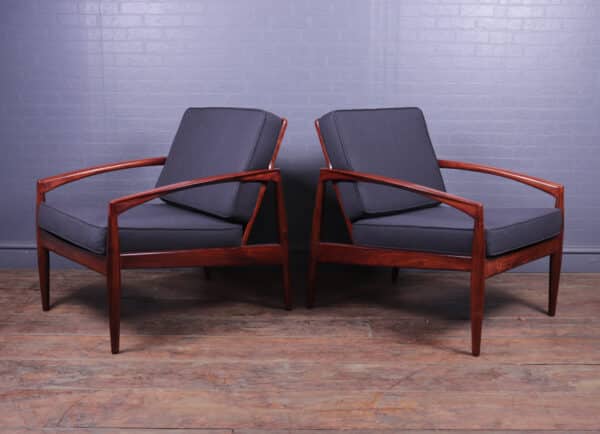 Pair of Paper Knife Chairs Model 121 by Kai Kristiansen for Magnus Olesen - Image 4
